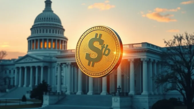 USDtb, the first U.S. regulated stablecoin, representing a secure bridge between traditional finance and DeFi, enabled by the GENIUS Act.