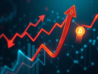 Chart showing U.S. spot Bitcoin ETF outflows and inflows for specific funds like GBTC and IBIT, reflecting crypto market trends.