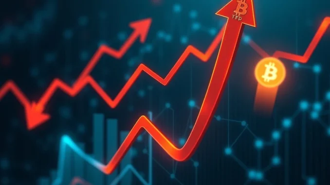 Chart showing U.S. spot Bitcoin ETF outflows and inflows for specific funds like GBTC and IBIT, reflecting crypto market trends.