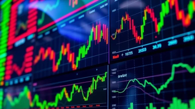 Visualizing the mixed close of U.S. stock indices, reflecting market performance and investor sentiment.