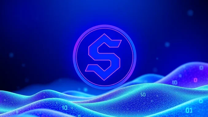 Visualizing the monumental 30 million USD1 stablecoin mint on the Solana blockchain, highlighting its impact on the digital economy.