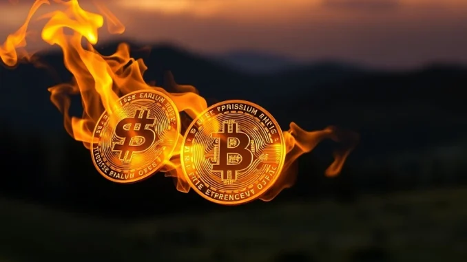 Visualizing a significant USDC burn on the Ethereum blockchain, illustrating how token destruction helps maintain the stablecoin's crucial USD peg.