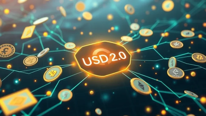 USDD 2.0's pivotal six-month milestone on the TRON blockchain, symbolizing enhanced stability and DeFi integration.