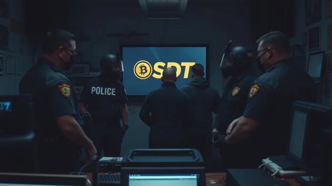 Hunan authorities dismantle USDT crypto scam with arrests and seized devices