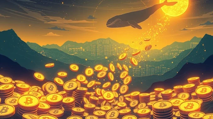 Illustrates the massive USDT minting event, symbolizing a significant influx of Tether stablecoin into the crypto market.