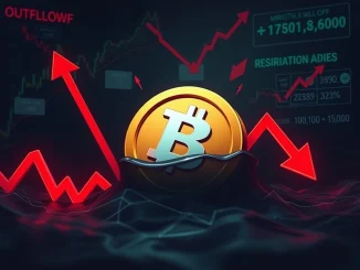 A visual representation of the VIRTUAL token experiencing a significant crypto sell-off, with downward arrows and red charts.