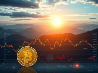 Digital charts showing crypto volatility managed by innovative volatility futures, representing advanced crypto risk management strategies.