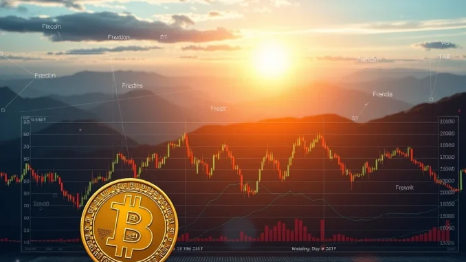 Digital charts showing crypto volatility managed by innovative volatility futures, representing advanced crypto risk management strategies.