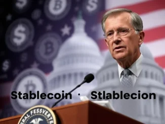 Fed Governor Christopher Waller discussing the importance of stablecoin regulation and the GENIUS Act for the future of digital finance.
