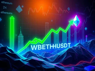 A dynamic chart showing WBETHUSDT's impressive price surge, representing a strong bullish trend in Wrapped Beacon ETH market analysis.