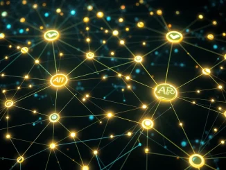 Visualizing a robust, decentralized Web3 infrastructure, safeguarding the digital economy through distributed AI and computing networks.