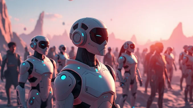 Web3 metaverse platform MEET48 with AI-driven avatars engaging fans in a decentralized environment