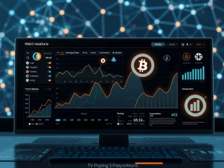 A dashboard showing data-driven Web3 PR firm strategies leading to crypto growth.