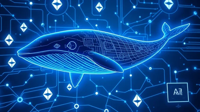 Digital whale depositing Ethereum into Aave V3 platform