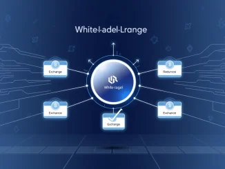 An illustration showing how white-label crypto exchanges simplify market entry and reduce operational costs for businesses, highlighting efficiency.