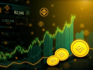 Windtree's bold $520M Windtree BNB funding plan symbolized by rising stock charts and BNB coin graphics.