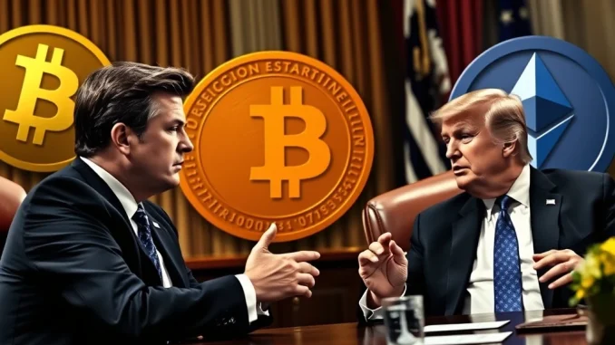 Winklevoss Twins Demand Trump Withdraw CFTC Nominee Over Crypto Regulation Fears Winklevoss Twins discuss crypto regulation with President Trump