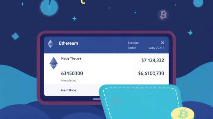 Graphic illustrating WLFI's significant Ethereum purchase, highlighting a major crypto investment and market activity.