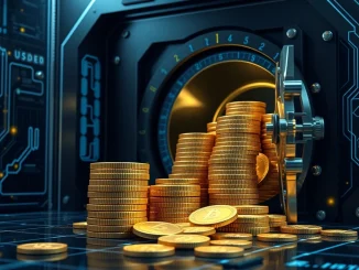 World Liberty Financial's strategic 205 million USD1 minting for its crypto treasury, symbolizing growth in the DeFi project.