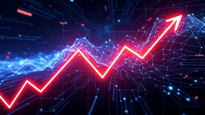 XLM price drop amid Stellar network upgrade with blockchain technology in the background