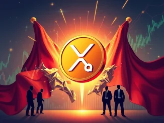 XRP coin breaking through bull flag pattern signaling major price surge