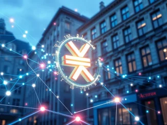 A chart showing an explosive XRP price surge, with a European Digital Euro symbol in the background, conveying the impact of potential digital euro tests on XRP.