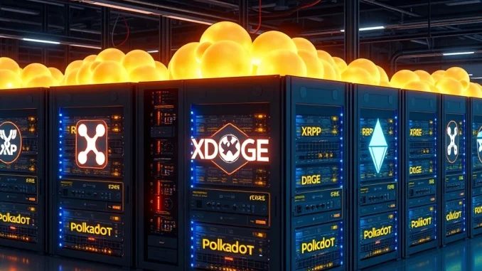 XRP and DOGE holders earning passive income via Polkadot cloud mining