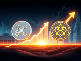Visualizing the intense competition between XRP ETF and Solana for market share and institutional investment.