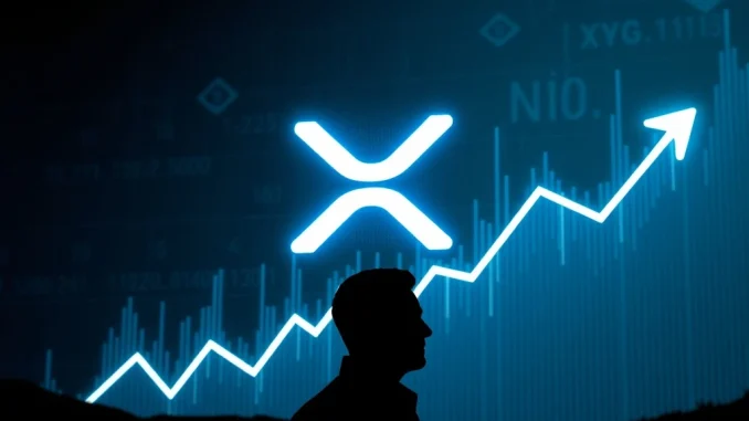 XRP token market surge after Chris Larsen's significant transfer, reflecting strong regulatory optimism and a bullish crypto market.