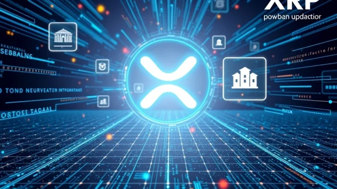 XRP Ledger: A Monumental Leap for Institutional DeFi in 2025 A visual representation of the XRP Ledger's 2.5.0 upgrade facilitating institutional DeFi and compliance features.