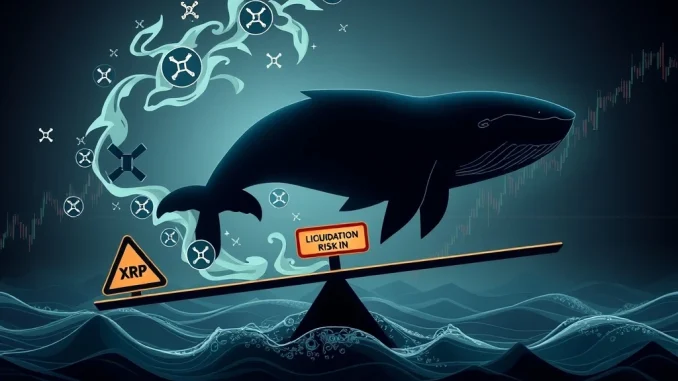 A crypto whale's large XRP leveraged position highlights the extreme liquidation risk in volatile markets.