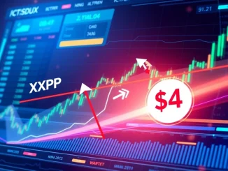 XRP price chart holding 20-day EMA with bullish momentum targeting $4 rally