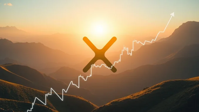 An XRP chart showing strong support at the 50-day EMA, signaling bullish momentum for XRP News and potential price prediction targets.