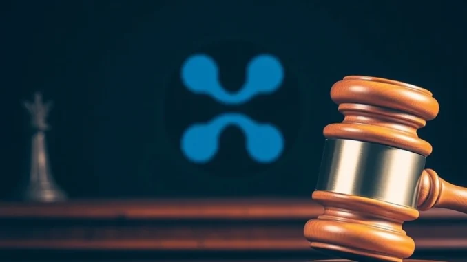 XRP legal battle with SEC nearing resolution in courtroom scene