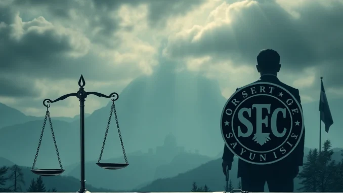 Explosive XRP News Today: Ripple's $11M Donation Ignites Fierce Debate in SEC Legal Battle XRP News Today: A legal battle scene with Ripple and SEC logos, a dollar sign, and a ballot box, representing the ongoing crypto legal battle and political donations.