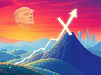 An XRP price chart showing a significant surge, symbolizing the impact of pro-crypto policies and growing institutional investment on XRP News.