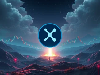 XRP price chart showing a battle between bulls and bears at a key resistance level, indicating a potential breakout.