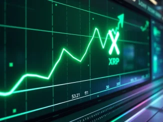 XRP price chart showing a retest of $3 support and potential breakout towards $3.21, signaling a bullish rally.