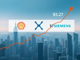 A vibrant chart displaying XRP's bullish cup-and-handle pattern, signaling an impressive price target of $5.27 and its growing market cap.