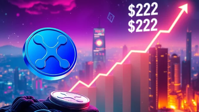 Explosive XRP Price Forecast: Could Ripple's Token Soar to a Promising $22? XRP price forecast: Digital coins ascending towards $22, symbolizing the potential for a significant surge in Ripple XRP's value.