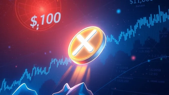 XRP price potential analysis showing market cap growth towards $100 or $1,000