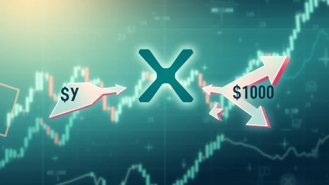 XRP Price Prediction: Unraveling the Staggering 2026 Forecasts from $5 to $1,500 An illustrative graphic representing the diverse and wide-ranging XRP price prediction for 2026, highlighting market volatility and uncertainty.