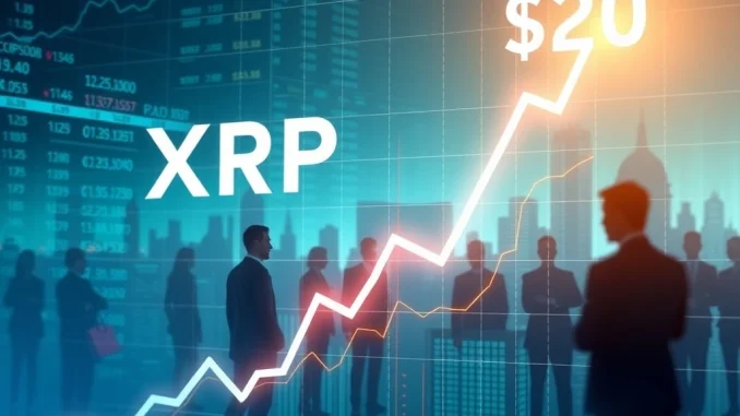 XRP price surging to $20 as institutional demand grows