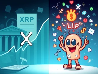 Visualizing the contrasting futures of XRP and LILPEPE, highlighting XRP Price Prediction driven by regulatory clarity and LILPEPE's meme-fueled ascent.