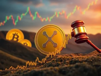 A chart showing XRP price rebound, highlighting market resilience against Bitcoin volatility and regulatory pressures.