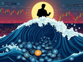 An illustration of a large XRP price dump triggered by a significant transfer, highlighting the impact on investor confidence.