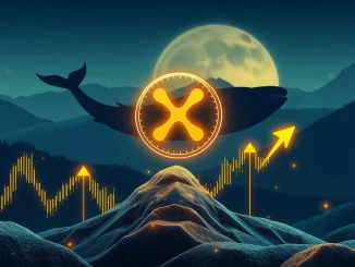 Dynamic chart showing XRP price surging past $3, illustrating the impact of institutional XRP investments and whale accumulation on its market performance.