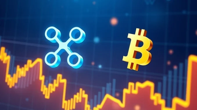 XRP and Bitcoin competing for market dominance in cryptocurrency