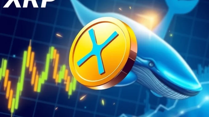 XRP News: Explosive Surge Fueled by SEC Breakthrough and Whale Buying – Will It Flip Ethereum? XRP coin surging on a financial chart with whale activity and SEC developments in the background
