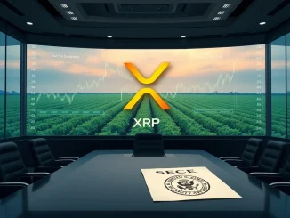 A visual representation of a corporate board discussing the groundbreaking $20M XRP treasury adoption by Nature's Miracle.